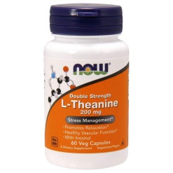 NOW L-Theanine 200 mg. (60 капс)