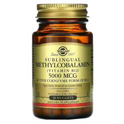 Methylcobalamin Vitamin B12 5000 mcg. 30 пастилок