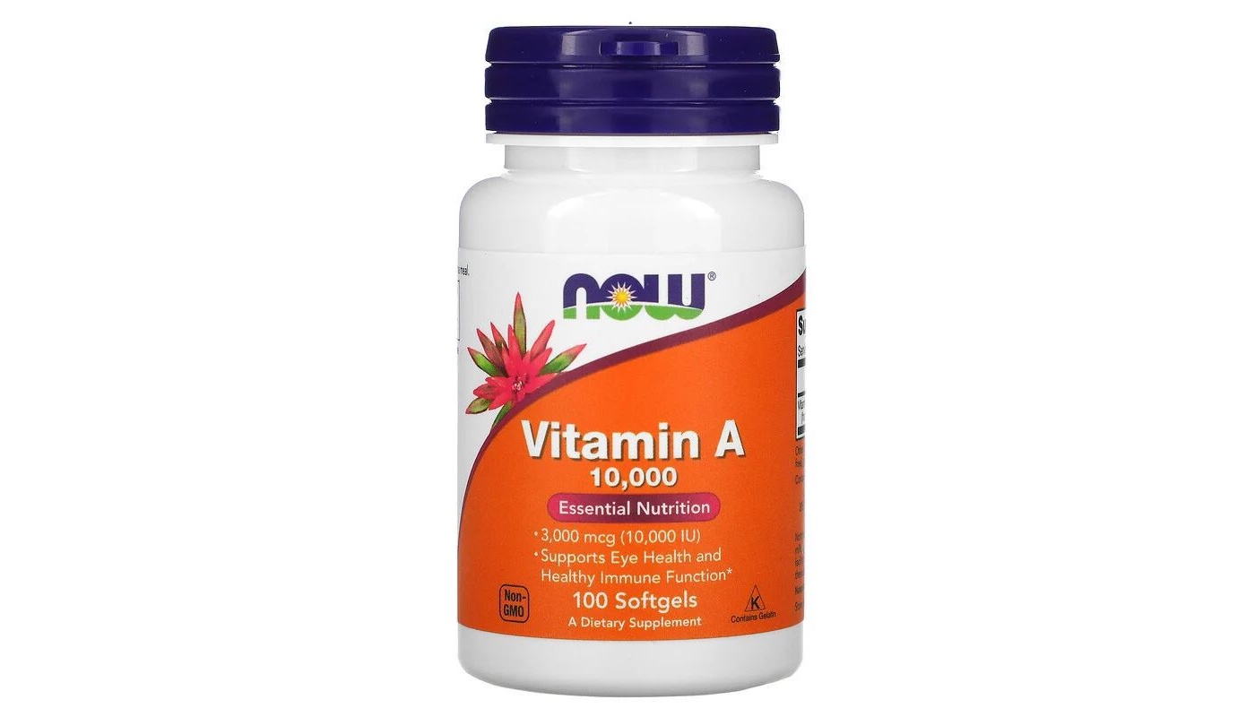 NOW Vitamin A 10.000 100 гел.капс
