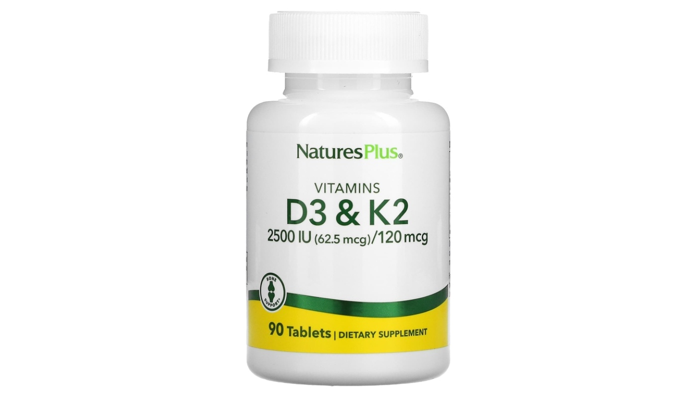 NaturesPlus Vitamins D3 & K2 90 табл.