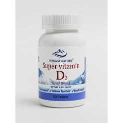 Norway Nature Super Vitamin D3 5000IU 120 таб