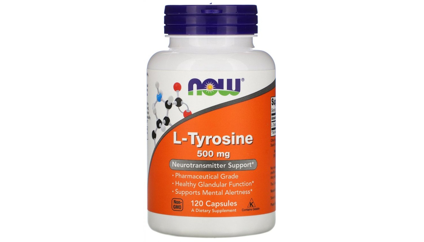 NOW L-Tyrosine 500mg 120 капс