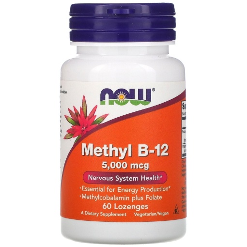 NOW Methyl B-12 5000 mcg. 60 пастилок
