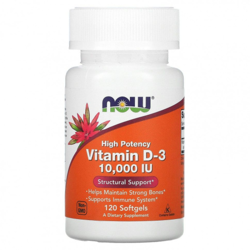 NOW Vitamin D-3 10.000 IU (120 капс.)