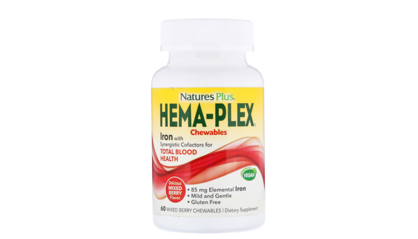 NaturesPlus Hema-Plex 60 жевательных таб