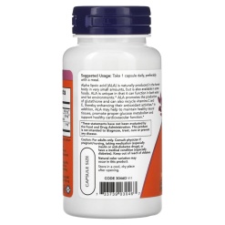 NOW Alpha Lipoic Acid 600 mg. 60 капс