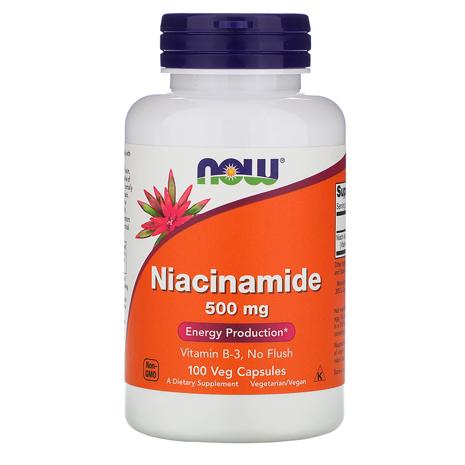 NOW Niacinamide B-3 500mg. 100 капс