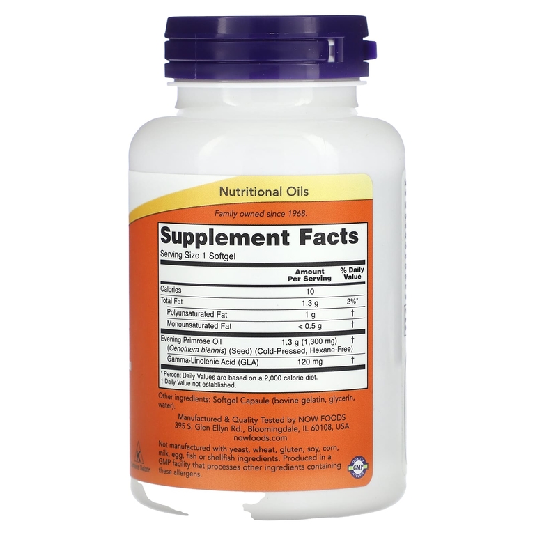 NOW Super Primrose 1300 mg. 60 гел.капс