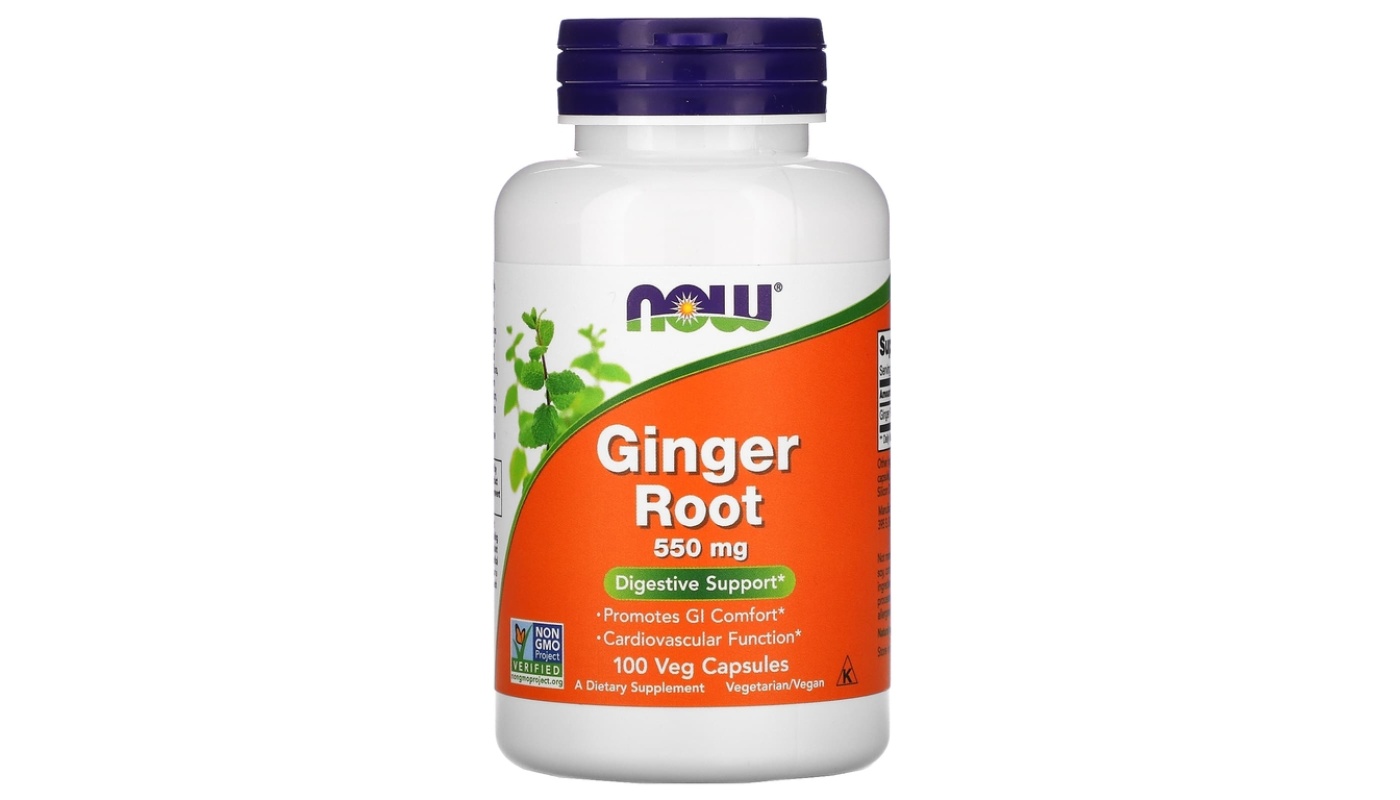 NOW Ginger Root 550mg. 100 капс