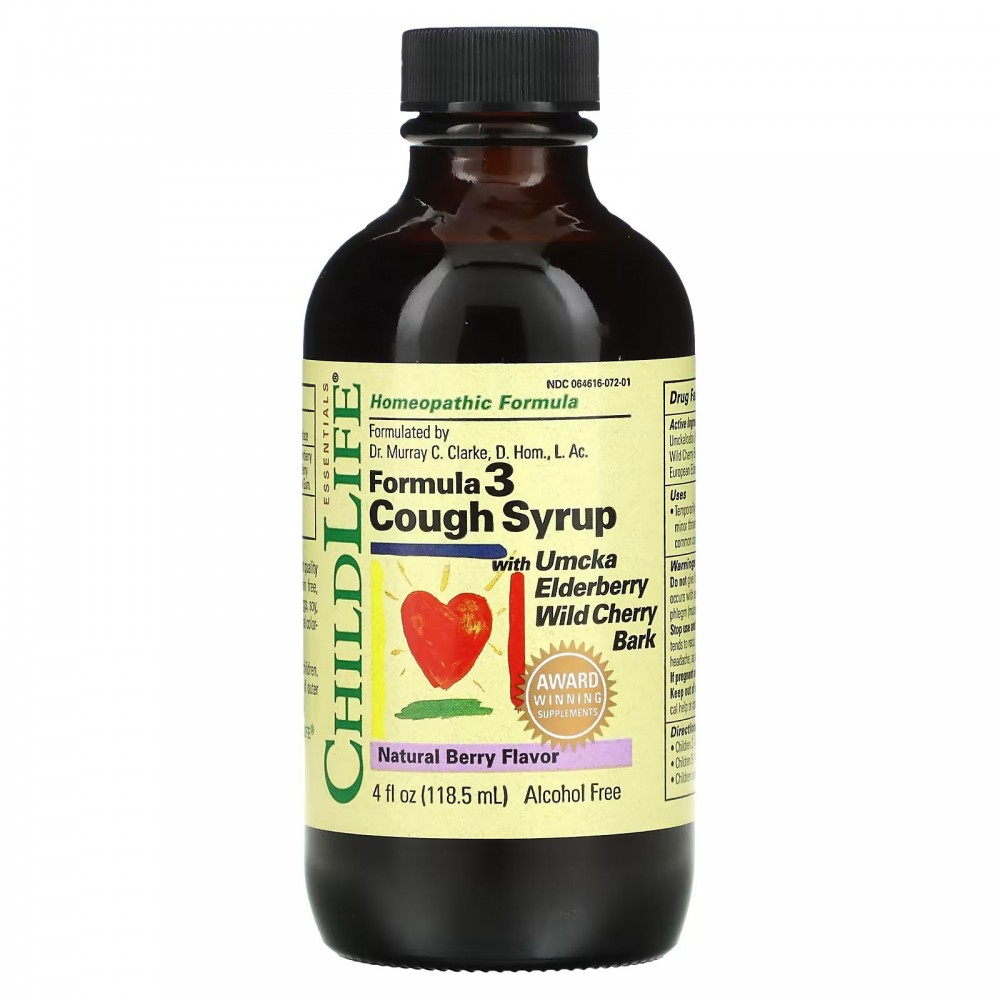 Childlife Formula 3 Cough Syrup 118,5 мл