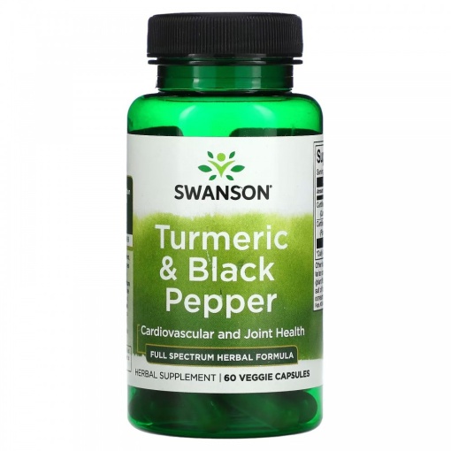 Swanson Full Spectrum Turmeric & Black Pepper 60 капс