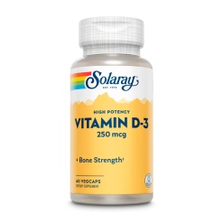 Solaray Super Strength Vitamin D-3 60 капс