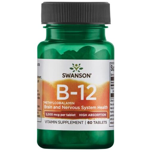 Swanson Vitamin B-12 Methylcobalamin 5000 mcg 60 таблеток