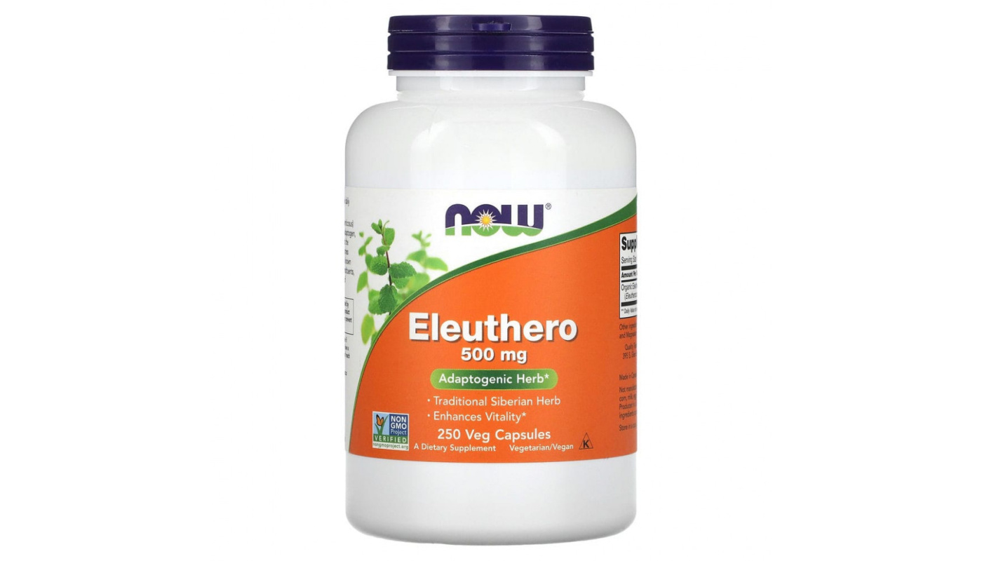 NOW Eleuthero 500mg 250 капс
