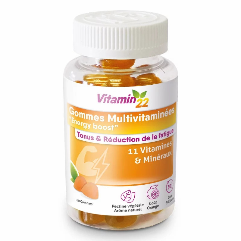 VITAMIN’22 GOMMES MULTIVITAMINEES ENERGY BOOST, 60 шт