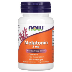 NOW Melatonine 3mg. (180 пастилок)