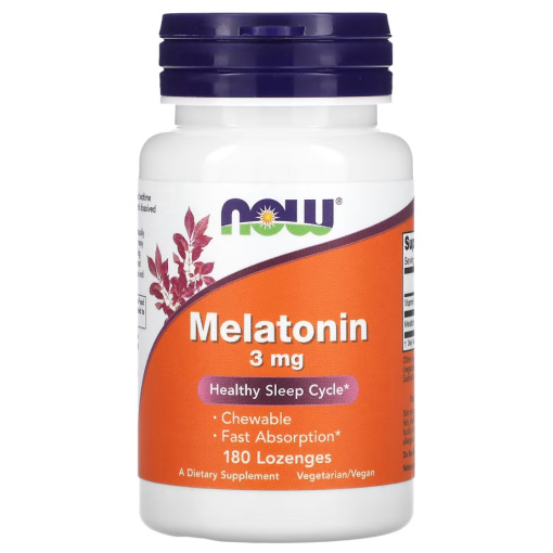 NOW Melatonine 3mg. (180 пастилок)