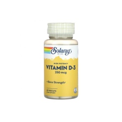 Solaray Super Strength Vitamin D-3 60 капс