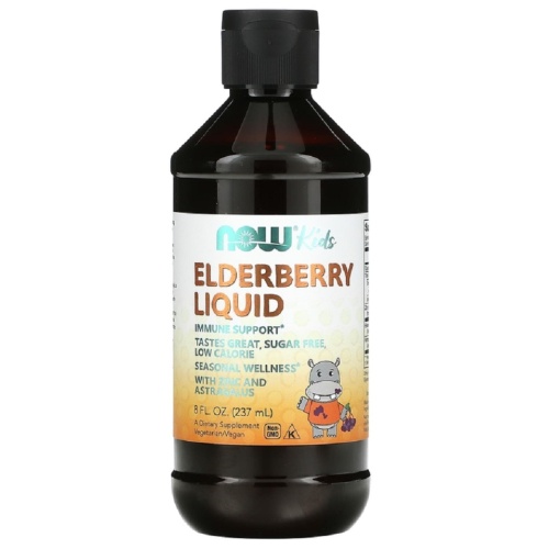 NOW Elderberry Liquid For Kids 237 мл