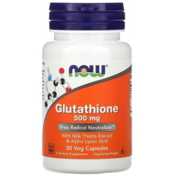 NOW Glutathione 500 mg. (30 капс)