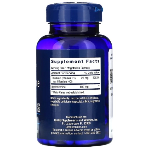 Life Extension Benfotiamine with Thiamine 120 капс