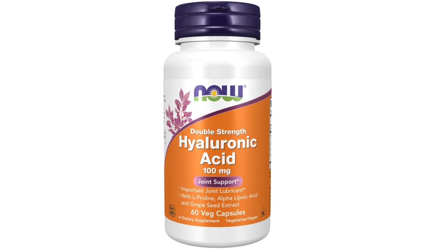 NOW Hyaluronic Acid 100mg. 60 капс