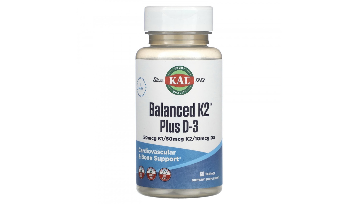 KAL Balanced K2 Plus D3 60 таб