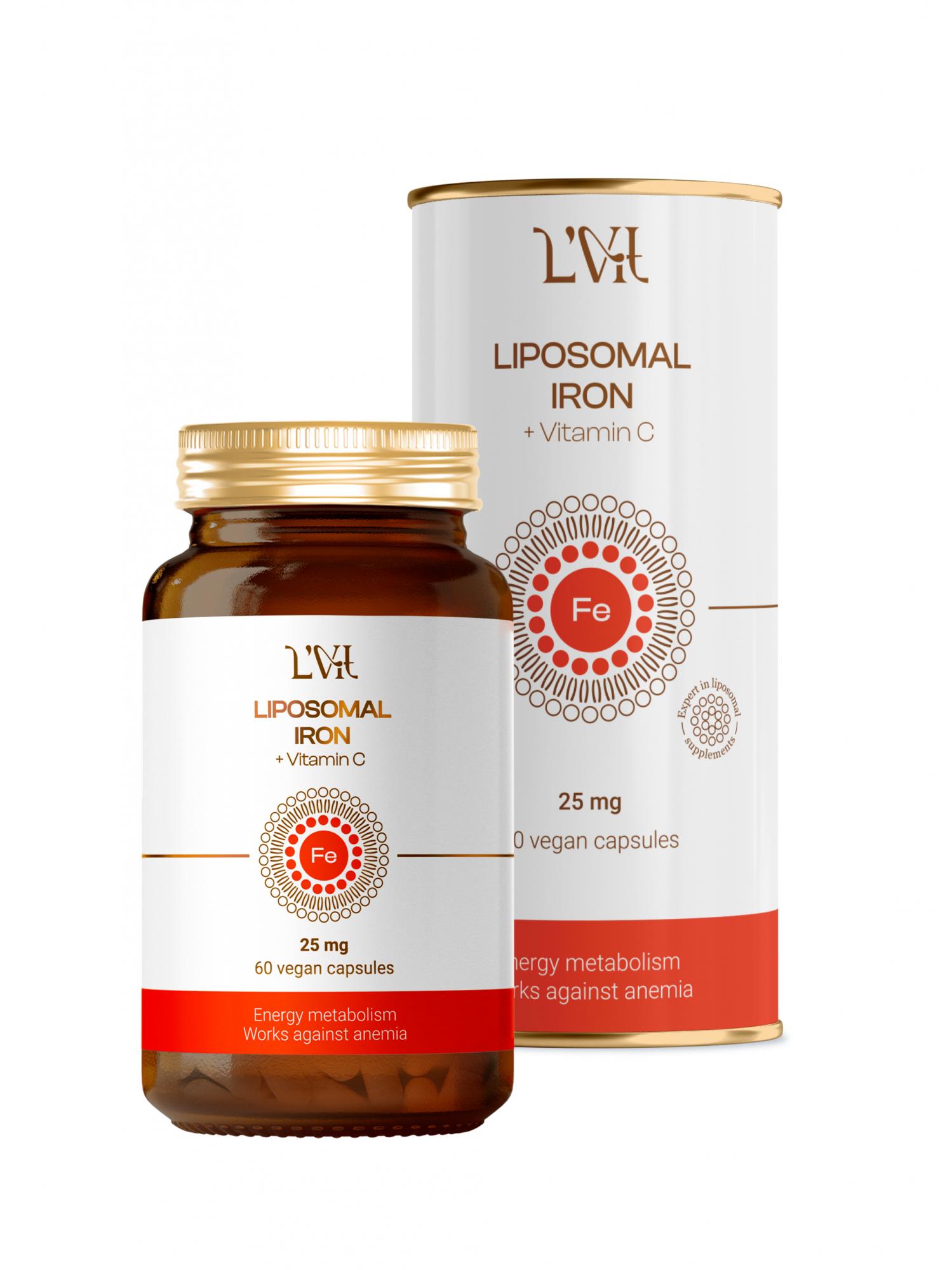 Liposomal Iron+Vitamin C 60 капс