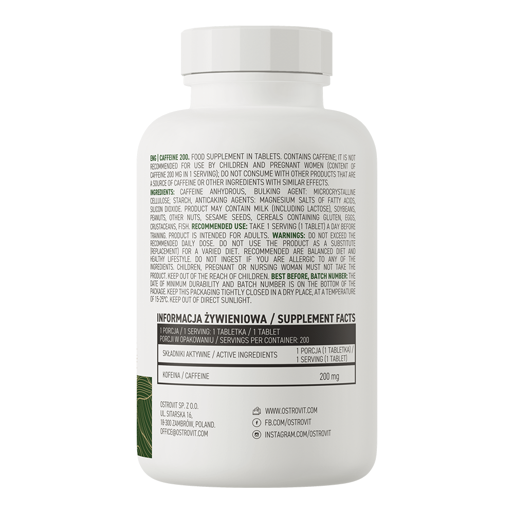 Ostrovit Caffeine 200 mg 200 таб