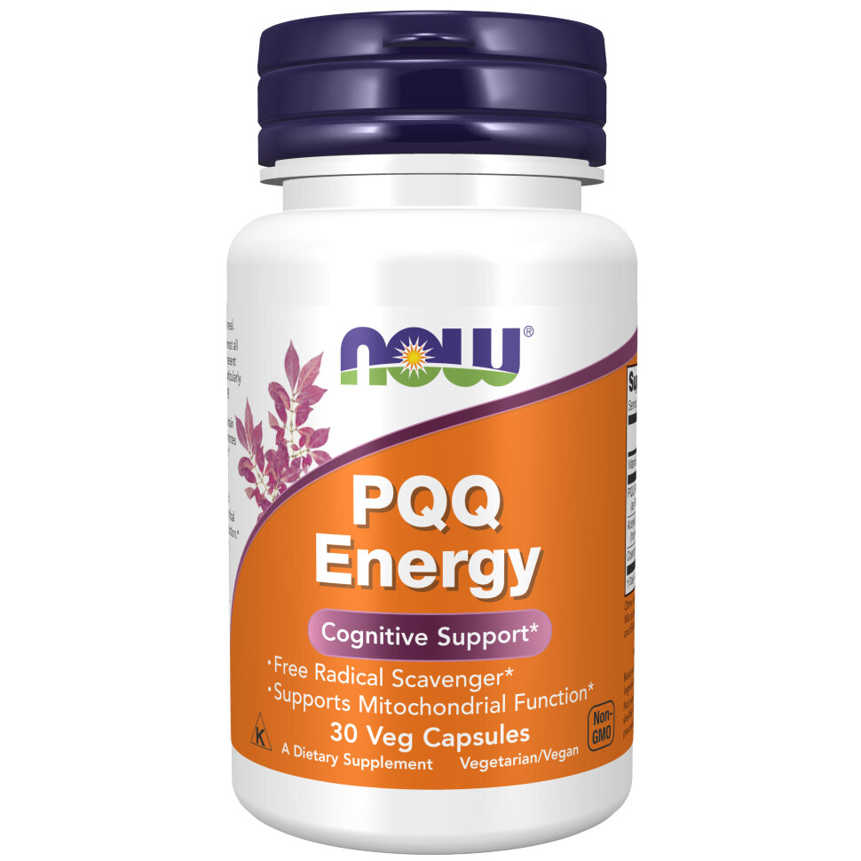 NOW PQQ Energy 20 mg plus 30 капс