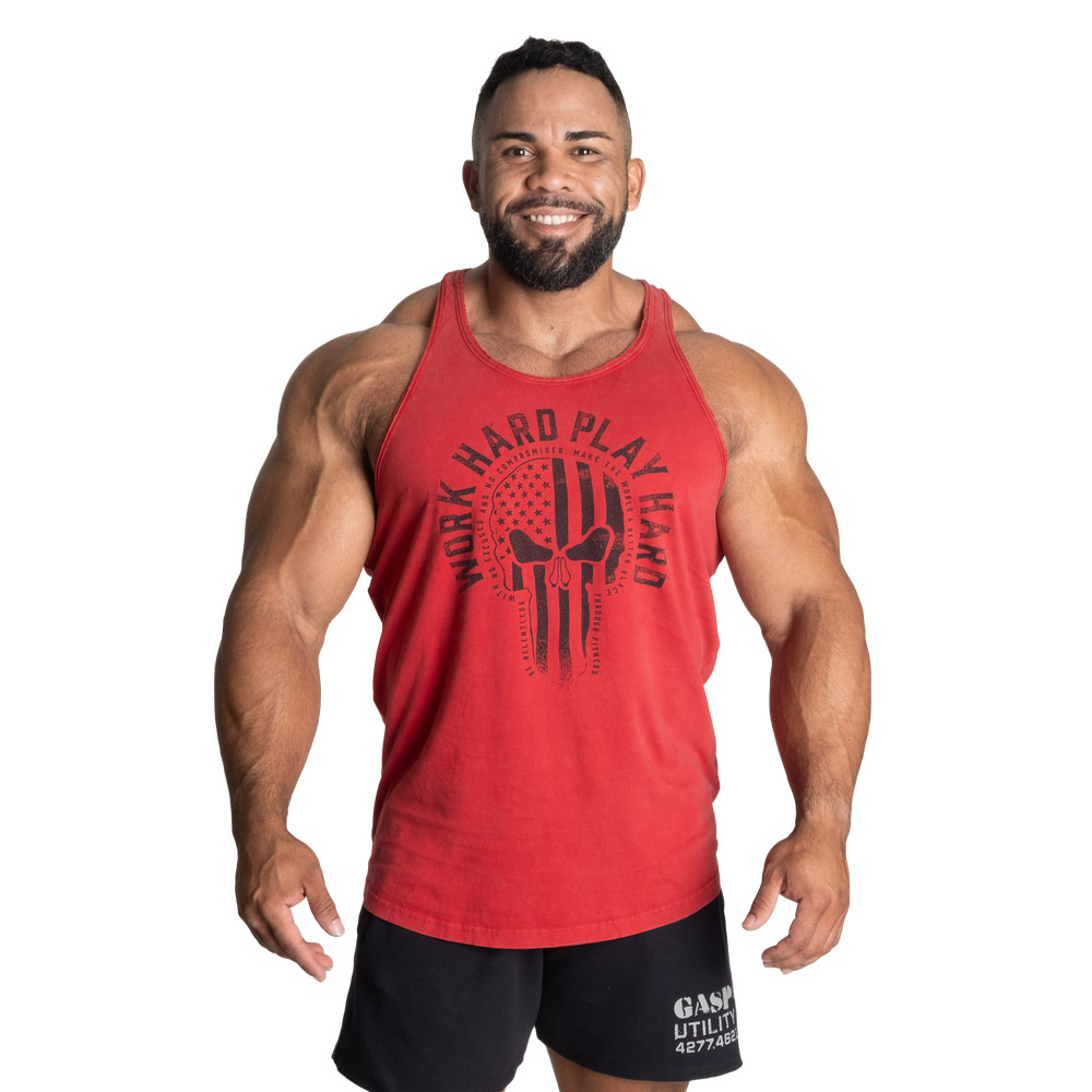 Майка Gasp Skull Red