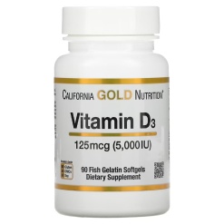 California Gold Nutrition Vitamin D3 5000 МЕ 90 капс.