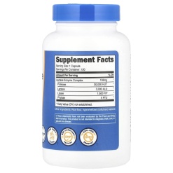 Nutricost Lactase Enzyme Complex 120 капс