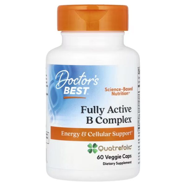 Doctor's Best Fully Active B Complex with Quatrefolic 30 капс