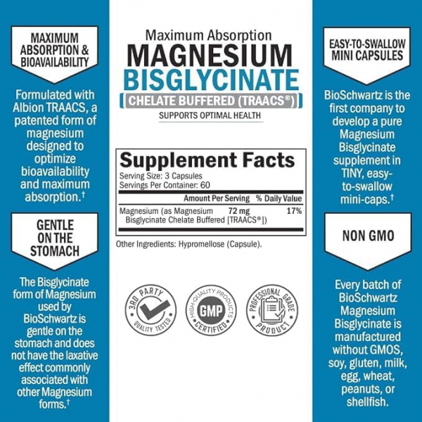 Magnesium Bisglycinate 180 капс