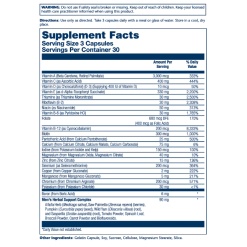 Solaray Men's Golden Multi-Vitamin 90 капс