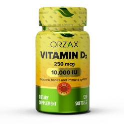 Orzax Vitamin D3 10000IU 120гел.капс