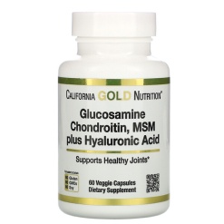 California Gold Glucosamine Chondroitin MSM plus Hyaluronic Acid 1060 капс