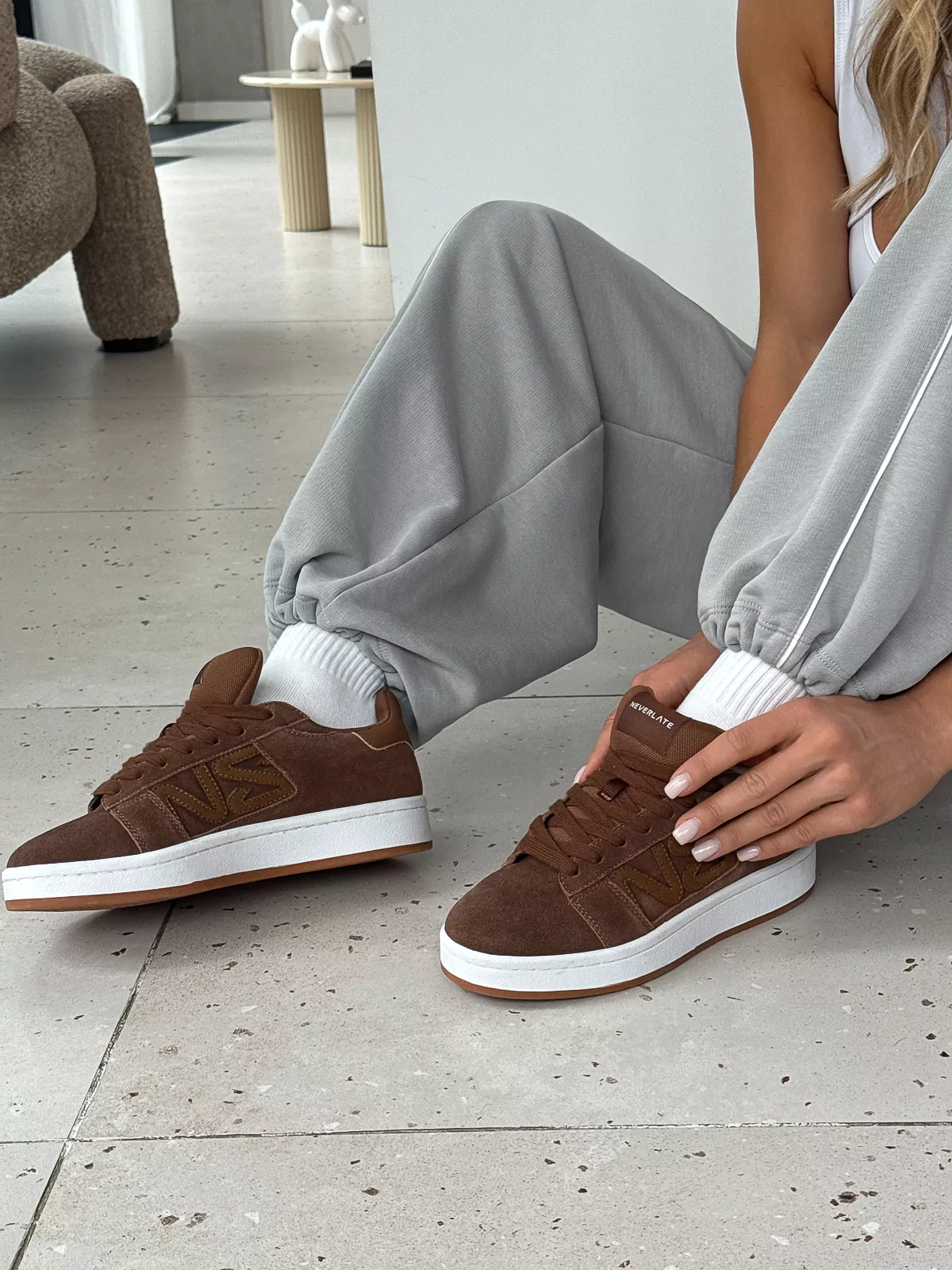 Кеды замшевые