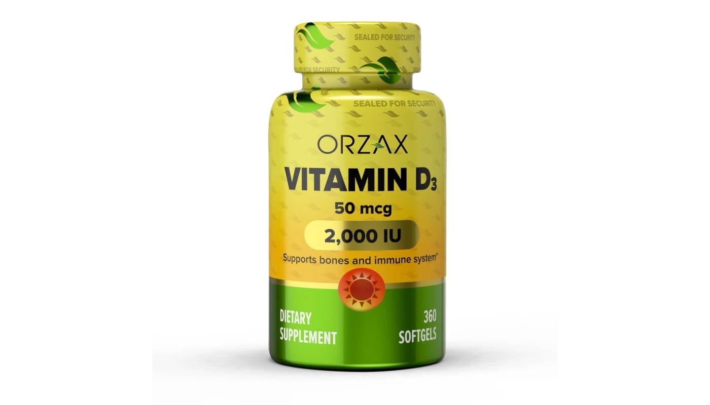 Orzax Vitamin D3 2000 360 капс