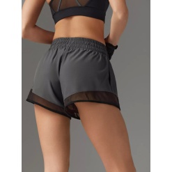 Спортивные шорты свободного кроя серые