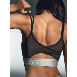 Спортивный топ-бра с сеткой спереди