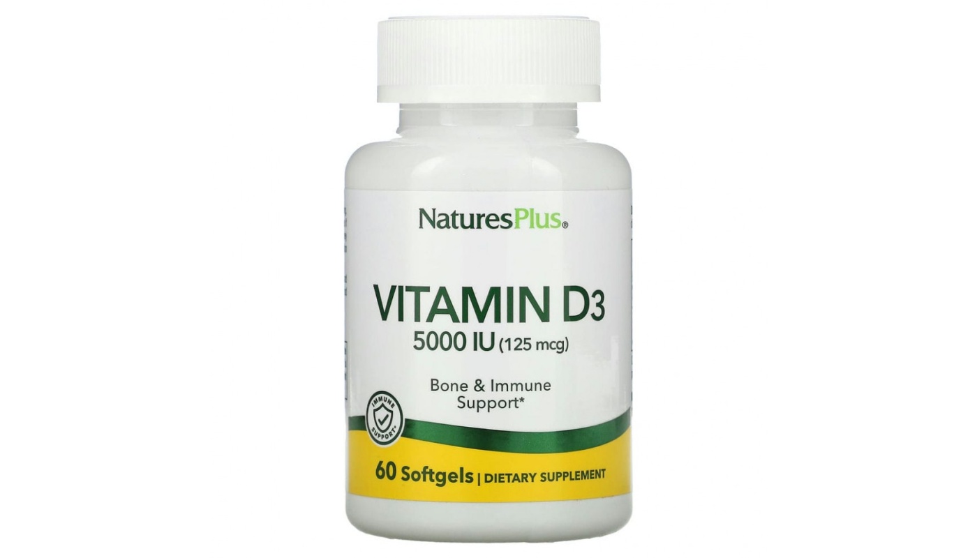 NaturesPlus Vitamin D3 5000 60 капс