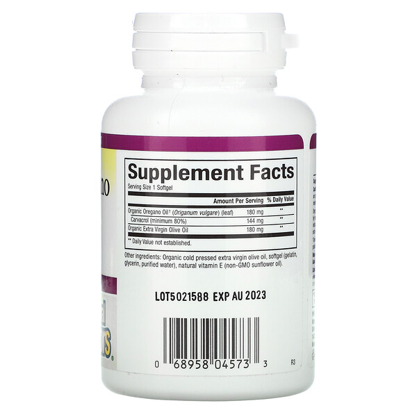 Natural Factors Oil Of Oregano 180 mg 30 капс