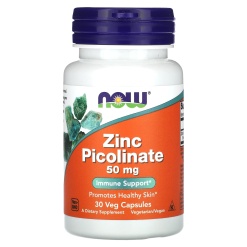 NOW Zinc Picolinate 50мг 30 капс
