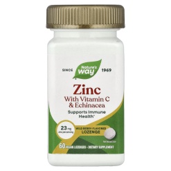 Nature's Way Zinc Lozenges Wild Berry 60 леденцов