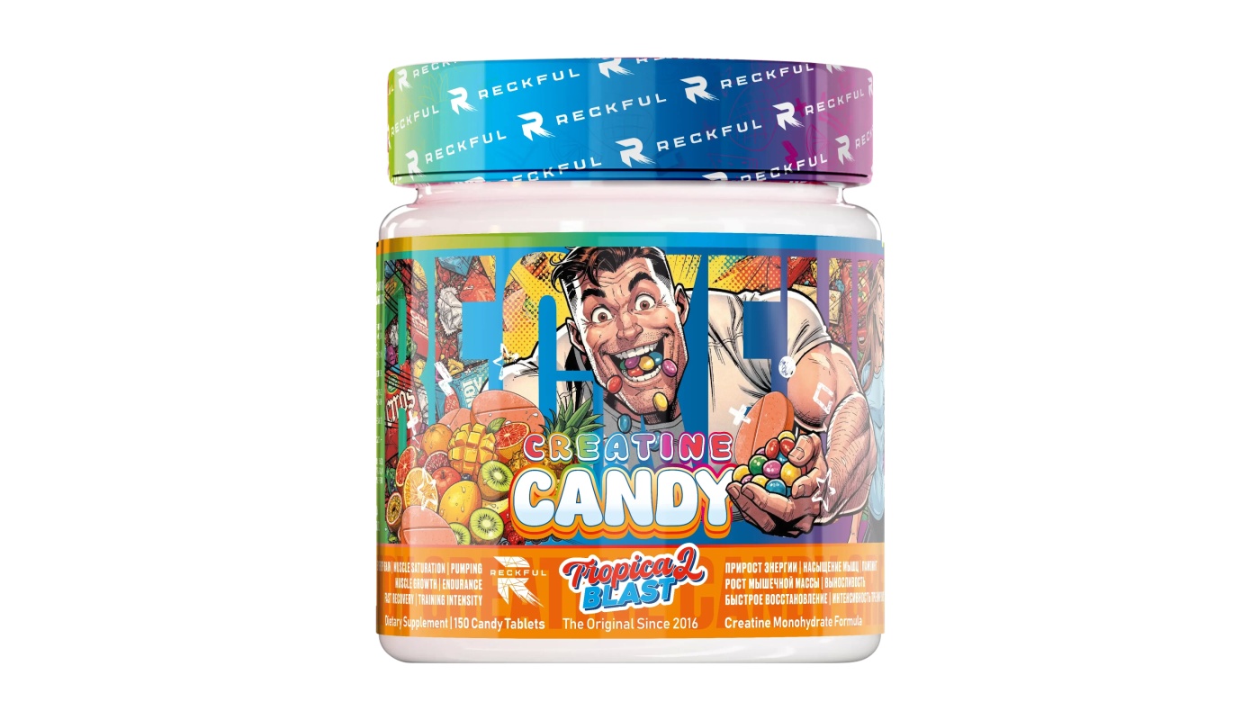 Reckful Creatine Candy 150 жевательные таб