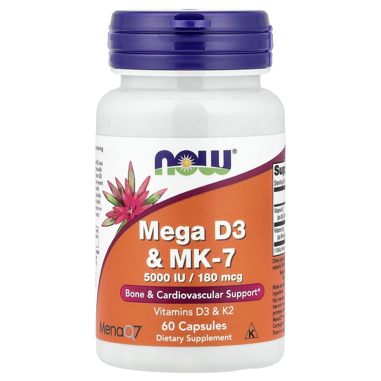 NOW Mega D3&MK7 60 капс