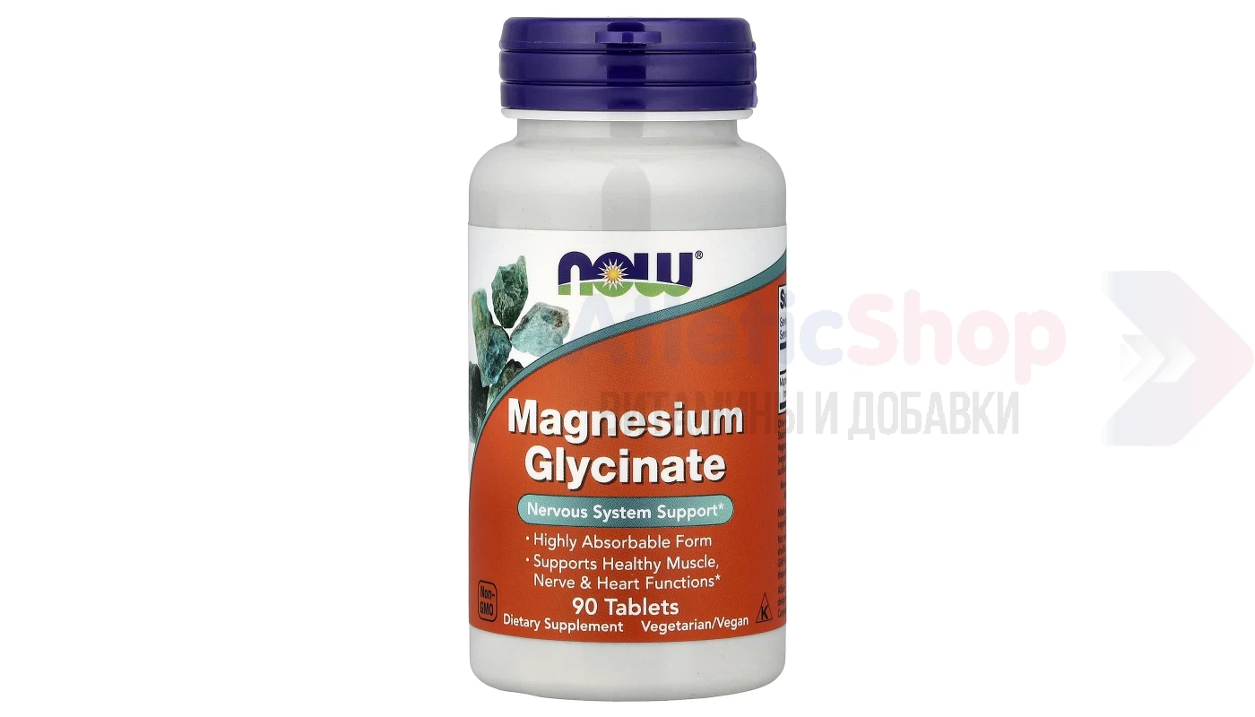 NOW Magnesium Glycinate 90 таб