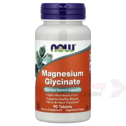 NOW Magnesium Glycinate 90 таб